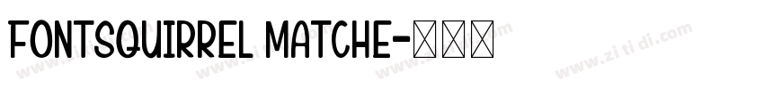 FontSquirrel Matche字体转换